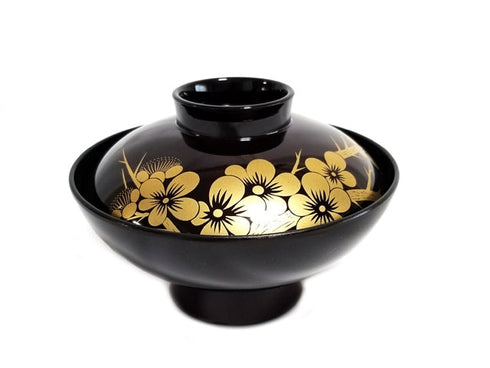 Ume bowls with lids x2